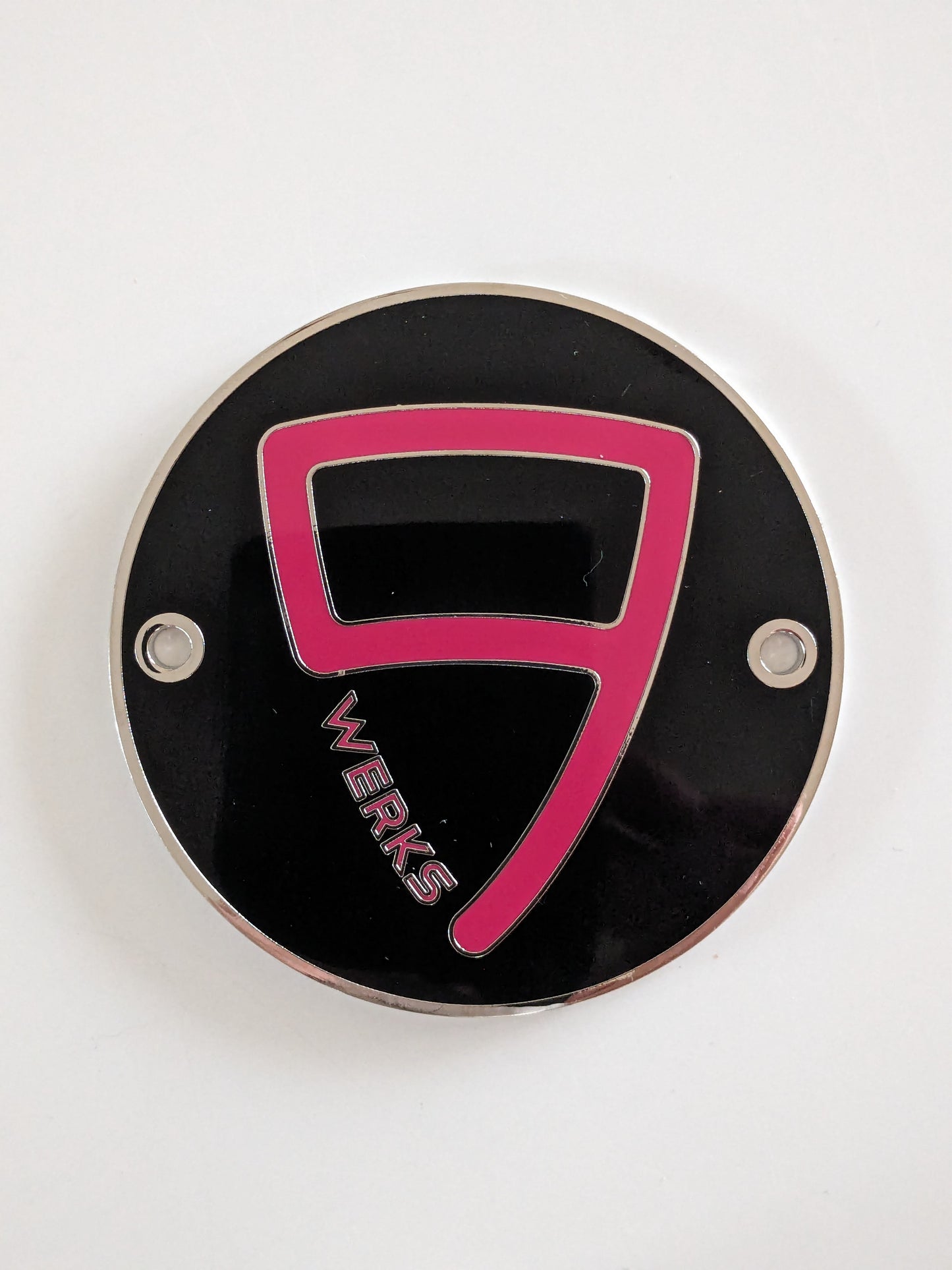 9WERKS Logo enamel grill badge