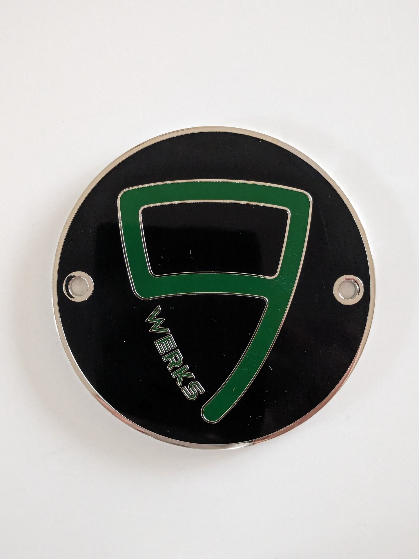 9WERKS Logo enamel grill badge