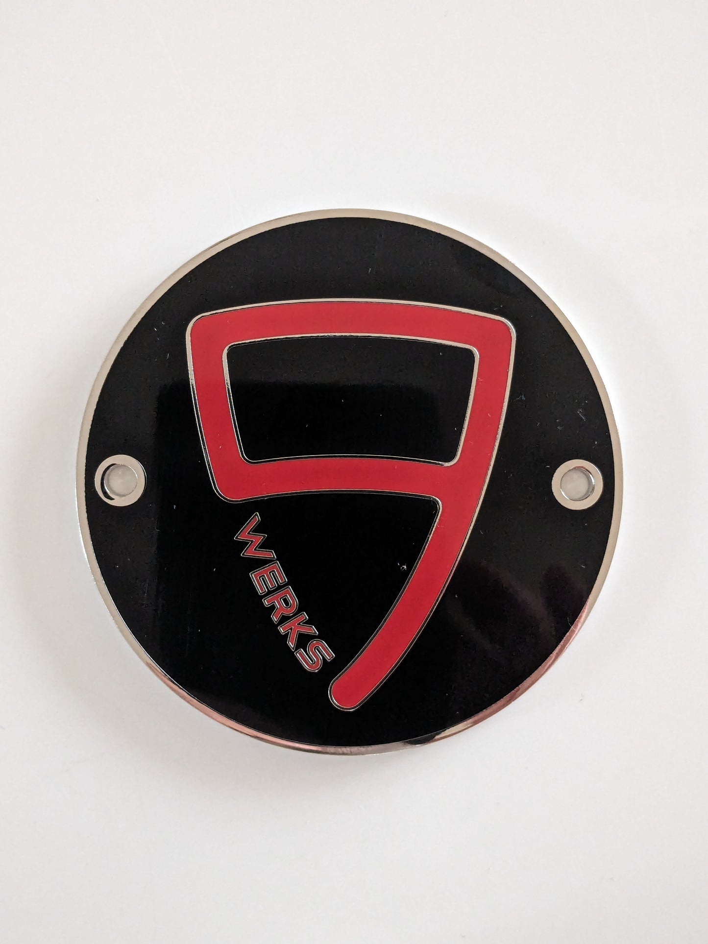 9WERKS Logo enamel grill badge