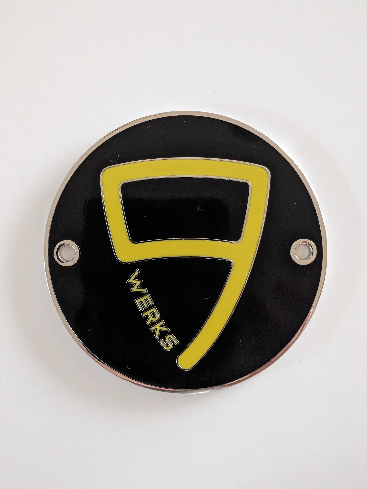 9WERKS Logo enamel grill badge