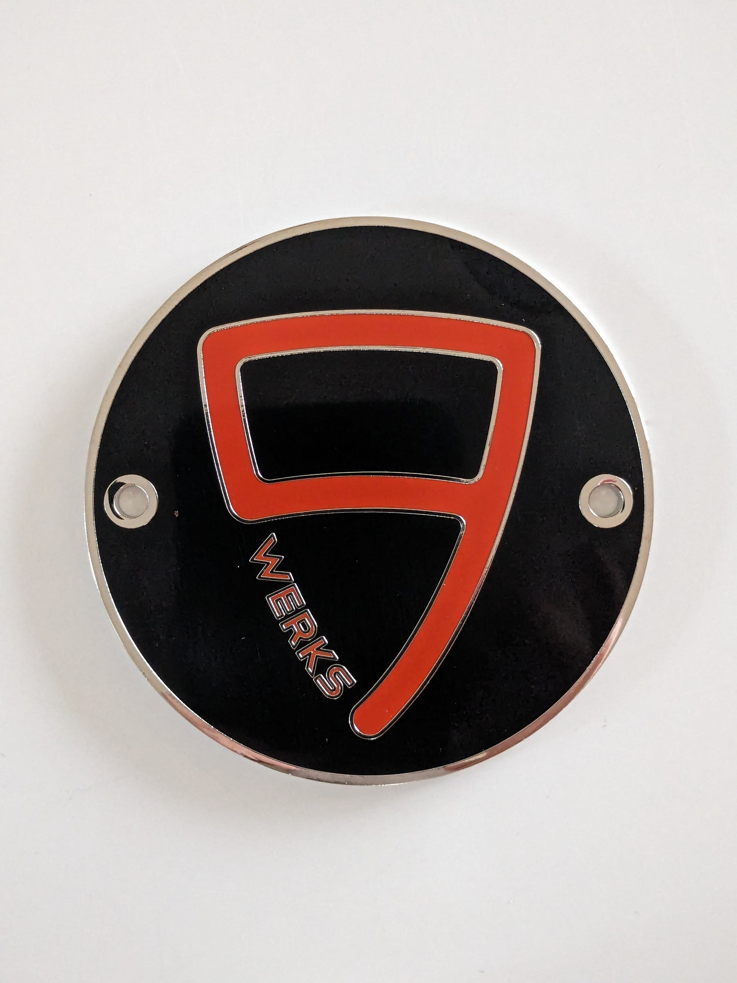 9WERKS Logo enamel grill badge