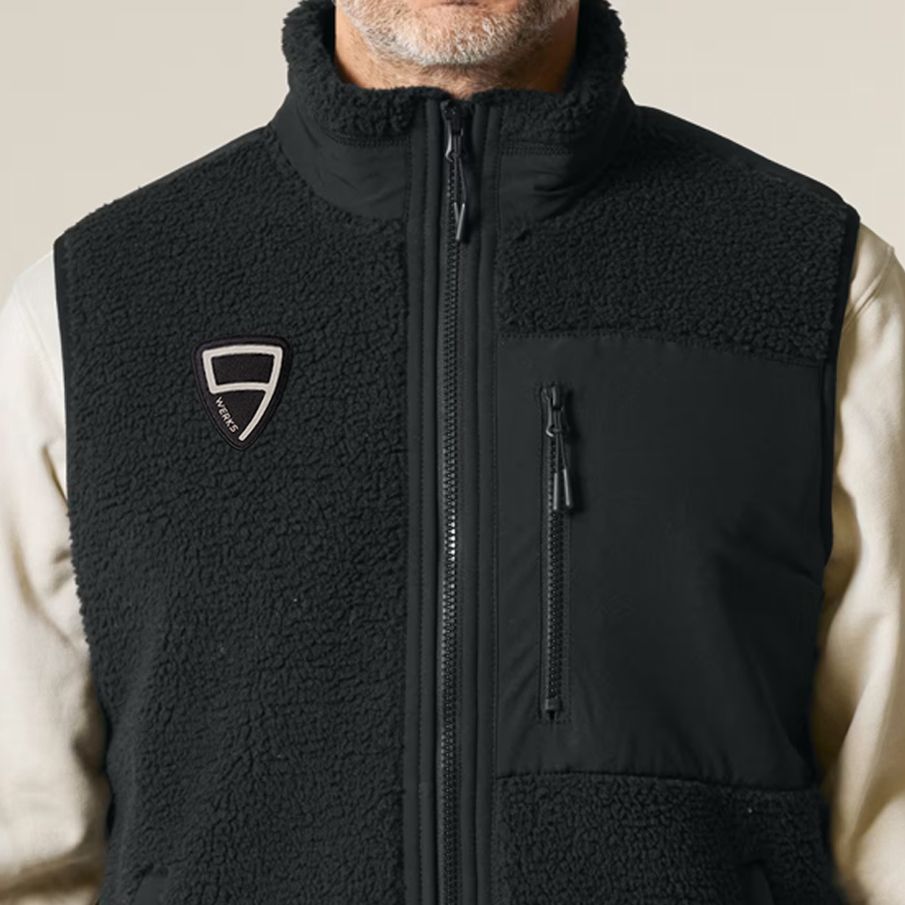 9WERKS Logo Gilet Jacket, black