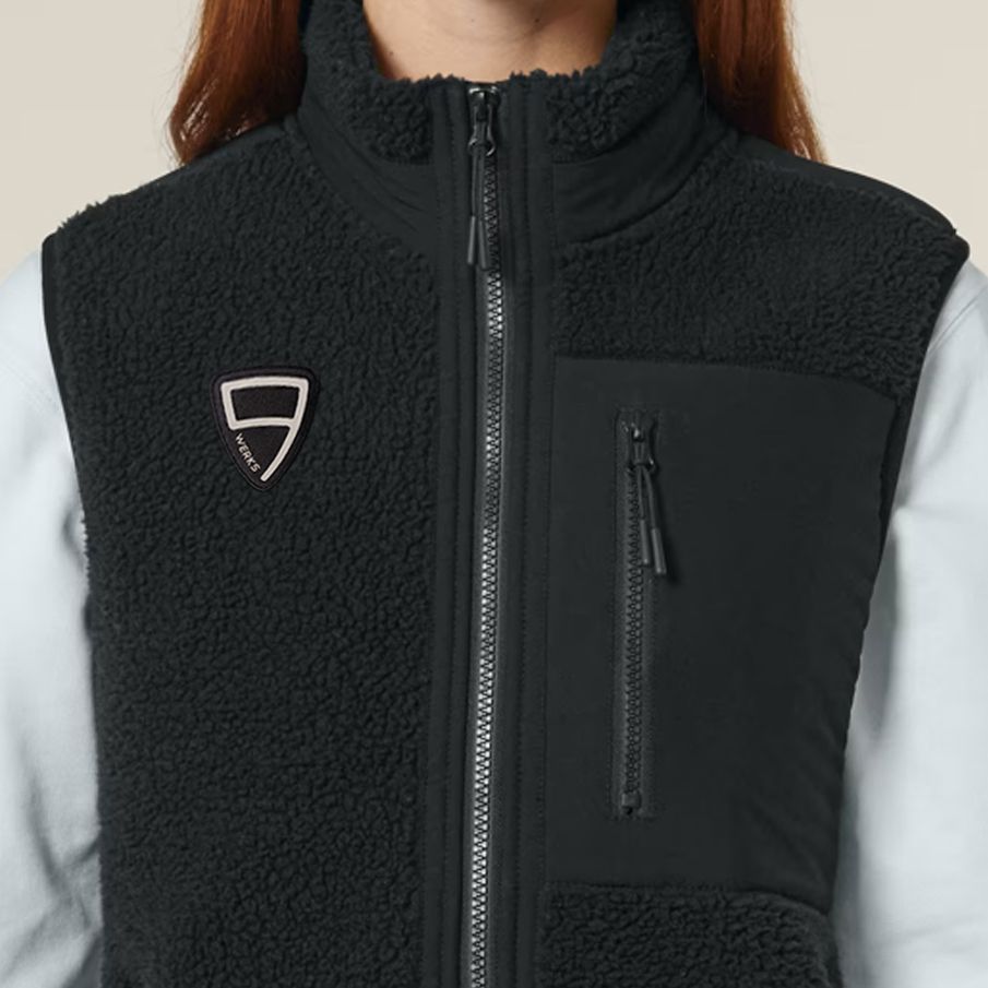 9WERKS Logo Gilet Jacket, black